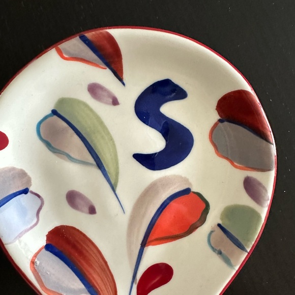 Anthropologie- Monogram floral spoon rest - Letter S - Picture 4 of 4